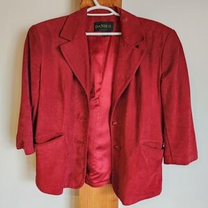 Danier Ladie's Suede Red Jacket